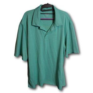 Mens Kirkland Teal Green Polo Shirt Size: XXL‎